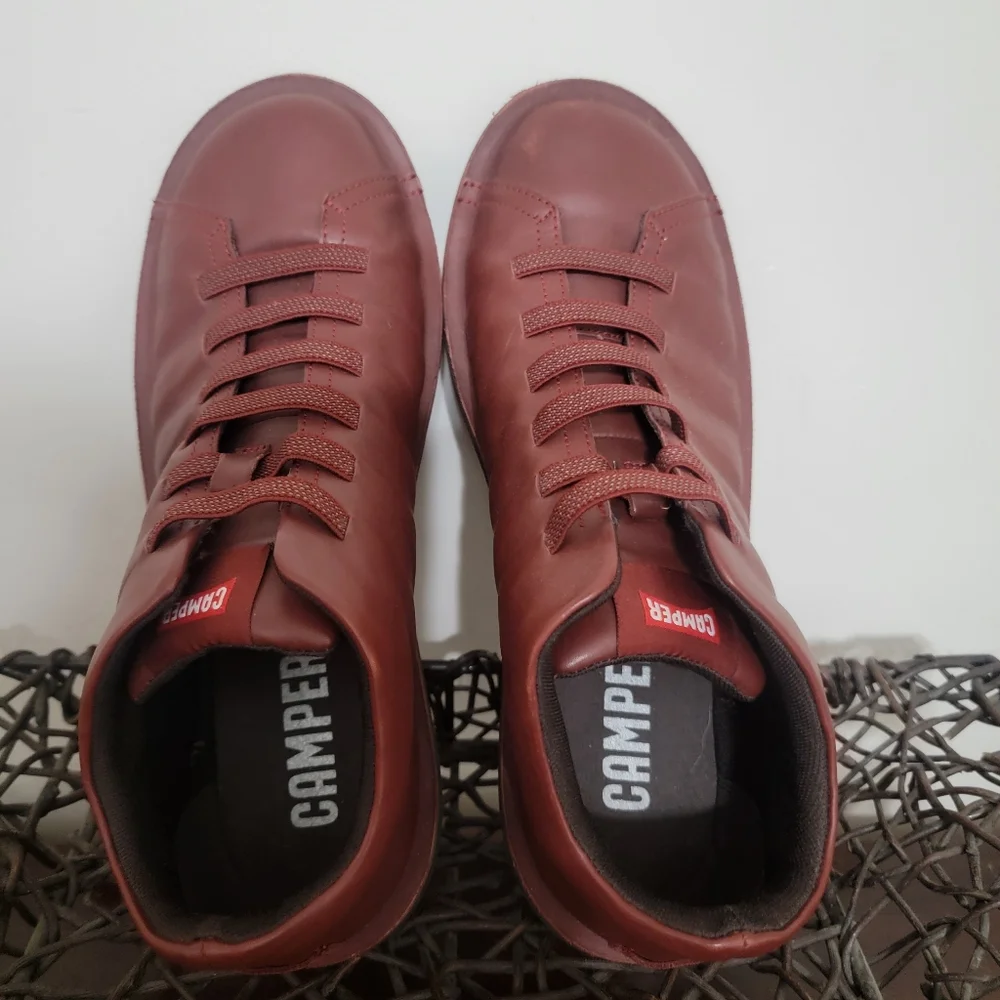 Camper Beetle Casual Ankle Shoes Boots Red Brown Size  11 U.S 45 EU - Picture 2 of 14